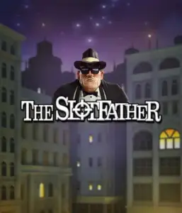 Step into the underworld realm of The Slotfather game by Betsoft, highlighting a powerful mafia boss standing against a mysterious cityscape. This image conveys the dramatic atmosphere of the mob life, with the boss dressed in a sharp black suit and hat. Ideal for lovers of gangster-themed games, providing a gripping adventure. 