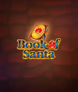 Immerse yourself in the joyous spirit with the Book of Santa game by Endorphina, highlighting an ornate golden book emblazoned with Santa's iconic seal. This graphic captures the magic and mystery of Christmas, set against a softly glowing red background. Great for players looking to get into the holiday spirit, offering a delightful gaming experience. 